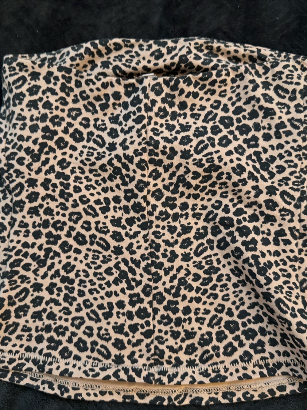 NWT- SKIMS - Cotton Jersey Tube Top - Sienna Natural Leopard - XS - Picture 7 of 8